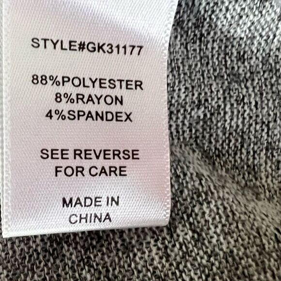 Alison Andrew’s Gray Knit Sweater Twist Front Knotted Lace Large - Picture 8 of 8